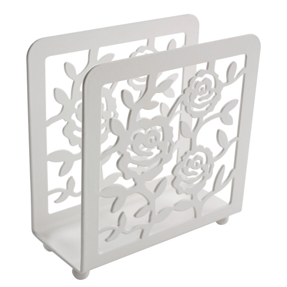 Serwetnik DINNER, 12,5x6x13 cm, kol. biały