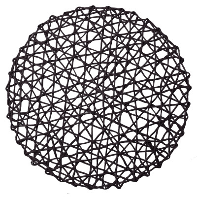 Podkładka CARTA, śr. 38 cm, kol. czarny