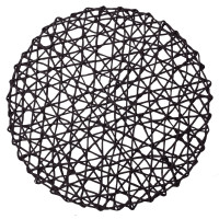 Podkładka CARTA, śr. 38 cm, kol. czarny