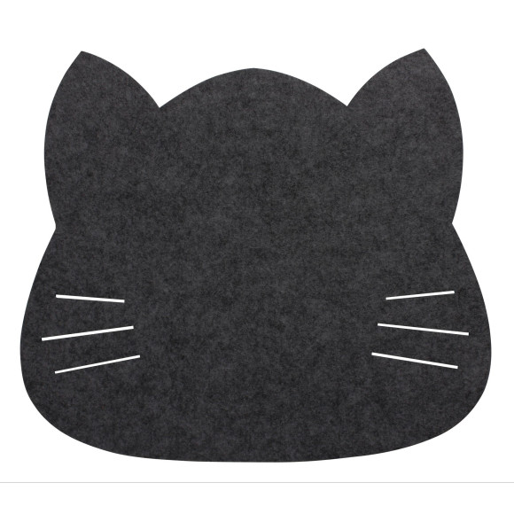 podkładka filcowa KOT, 38x34 cm, kol. czarny