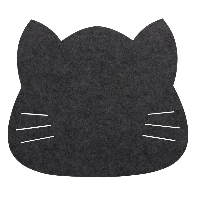 podkładka filcowa KOT, 38x34 cm, kol. czarny