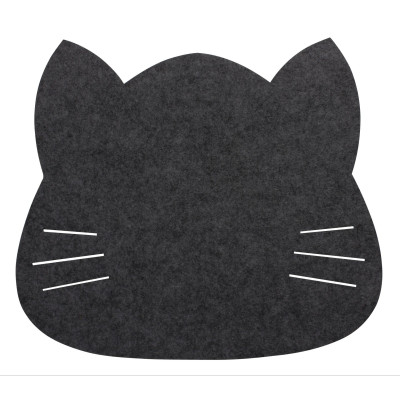 podkładka filcowa KOT, 38x34 cm, kol. czarny