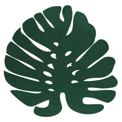 podkładka filcowa LIŚĆ, 38x38 cm, kol. ZIELONY