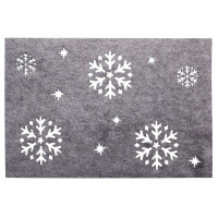 podkładka filcowa ŚNIEG, 45x30 cm, kol. szary