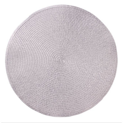 podkładka GLITTER, śr. 38 cm, kol. srebrny