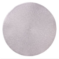 podkładka GLITTER, śr. 38 cm, kol. srebrny