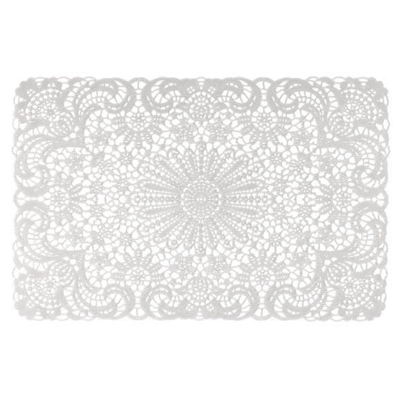 Podkładka LACE, 45x30 cm, kol. biały