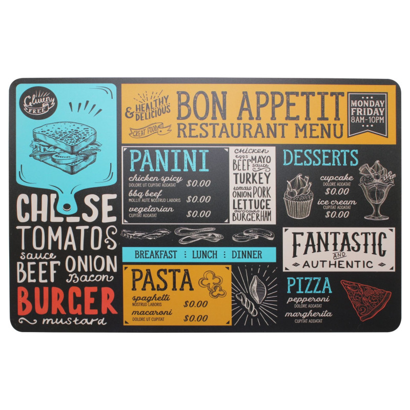 Podkładka MENU, 43,21x28,2 cm