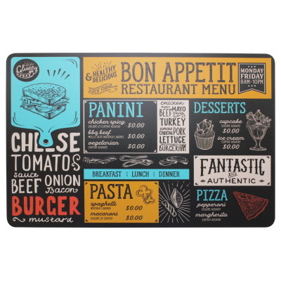 Podkładka MENU, 43,21x28,2 cm
