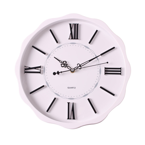 zegar ścienny TARTA kol. biały, średn. 35 cm-MC