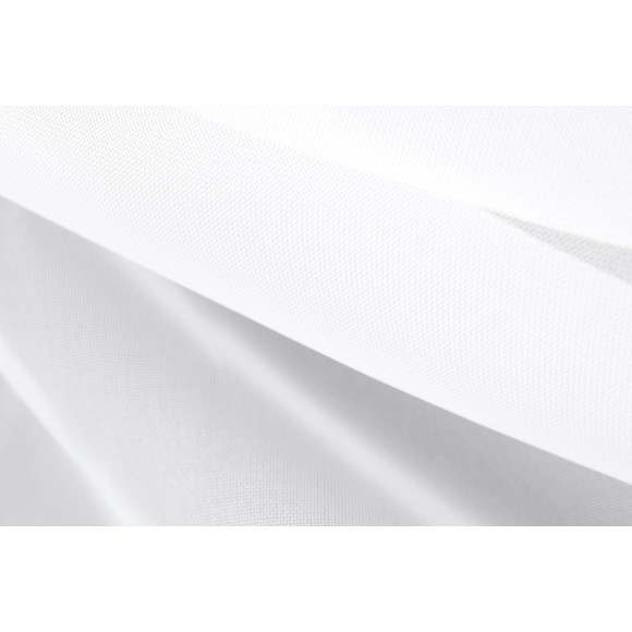 Woal gładki barwiony,wys. 297 cm, kol. biały z oł.