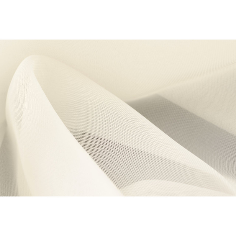 Woal gładki barwiony,wys. 297cm, kol. ecru z oł.