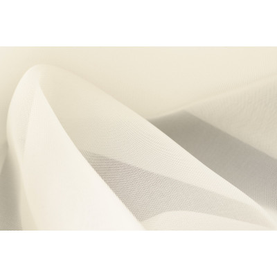 Woal gładki barwiony,wys. 297cm, kol. ecru z oł.