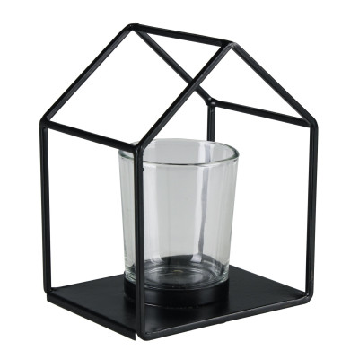 Latarenka NOCHE, 10x8x13 cm, kol. czarny