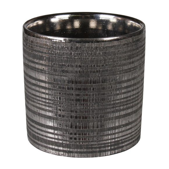 Osłonka ARNE ceramiczna,13,5x13,5x13cm,CZARNA