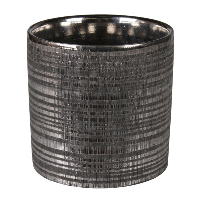 Osłonka ARNE ceramiczna,13,5x13,5x13cm,CZARNA