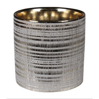 Osłonka ARNE ceramiczna,13,5x13,5x13cm,ZŁOTA