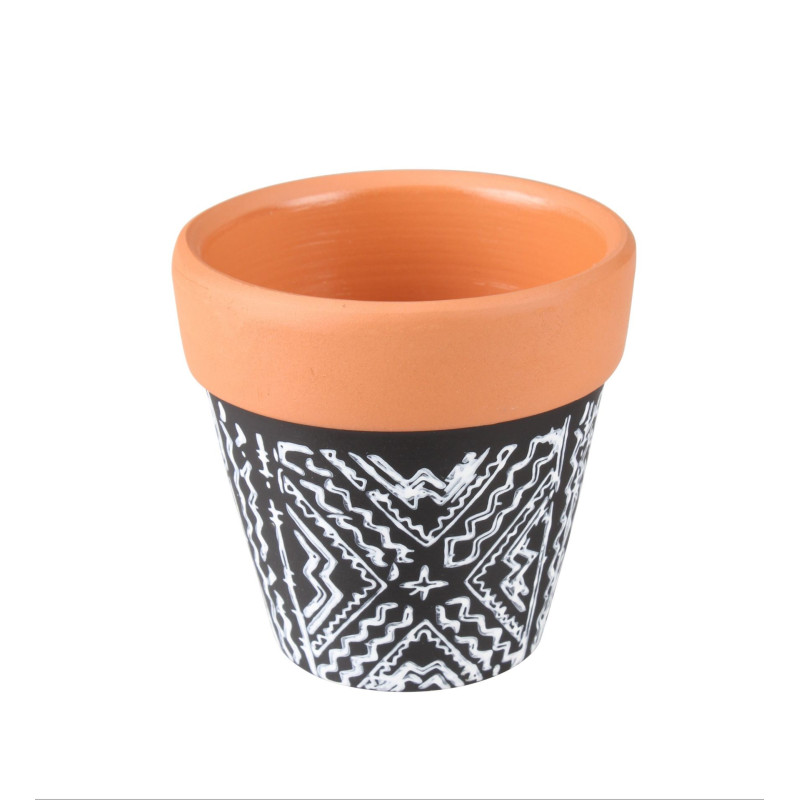 Osłonka ALVAR terrakota, 6,5x6,5x6,5cm,CZ-BIAŁ