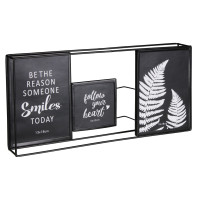 Ramka na zdjęcia MEMO 40x19cm, metal, kol. czarny