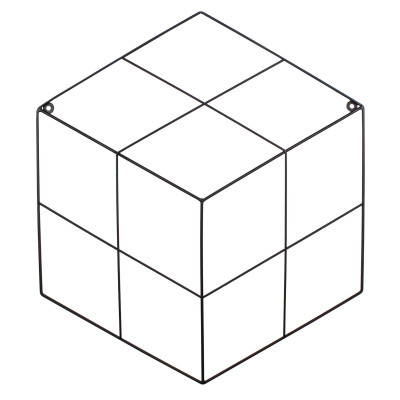 Kratka na zdjęcia RUBI, 45,5x52cm metal,kol.czarny