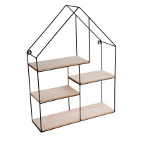 Półka dekoracyjna VALDO, 40x53,5cm, kol.czarny