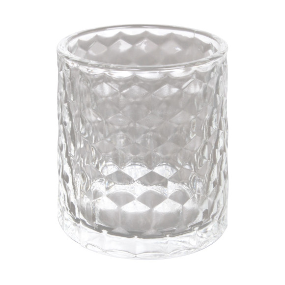Świecznik KIOGA, 7/7/7,5 cm, przezroczysty