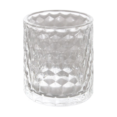 Świecznik KIOGA, 7/7/7,5 cm, przezroczysty