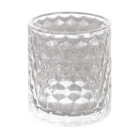 Świecznik KIOGA, 7/7/7,5 cm, przezroczysty