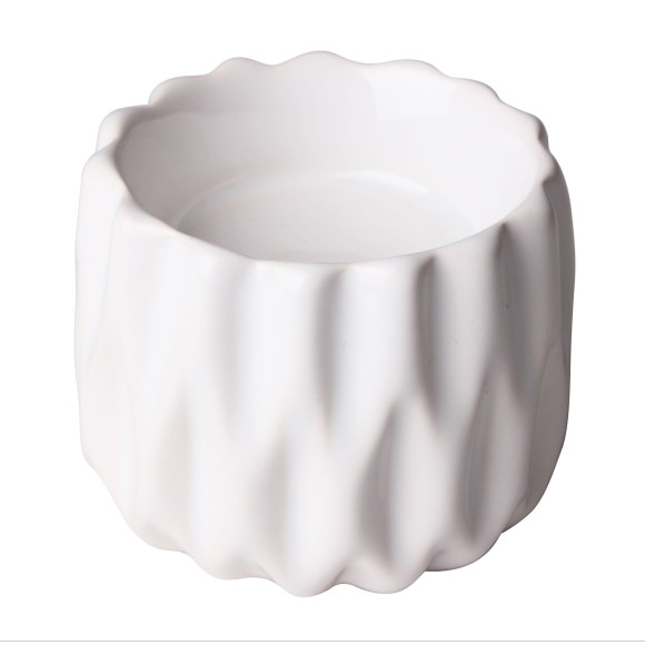 Świecznik ONTARIO, 6/6/4,5 cm, kol. biały