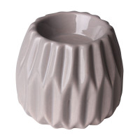 Świecznik ONTARIO, 8,5/8,5/7 cm, kol. szary