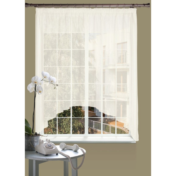 Firanka z taśmą CELINA 290/160 cm kol ecru