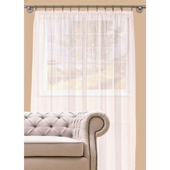 Firanka z taśmą DIANA rozm 290x245 cm kol. ecru