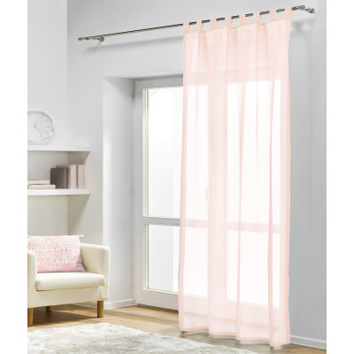 Firana z patkami DIANA 140x260cm, kol. pudrowy róż