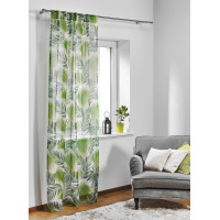 Firana z ukr. pat. PALMAS 140x260cm, kol. zielony