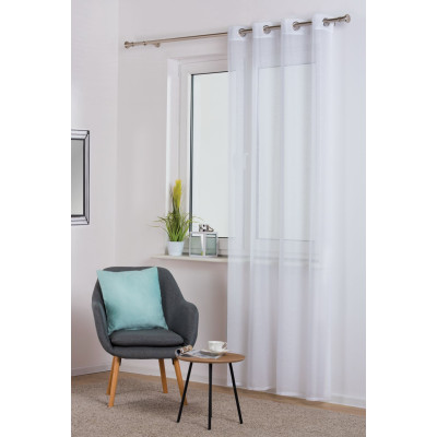 Firana z kółkami SOFIA 140x260 cm, kol. biały