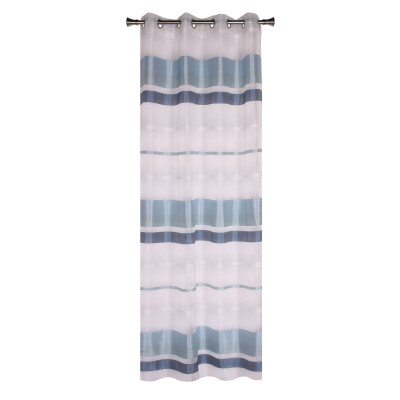 Firanka z kółkami TIRAS, 140x245 cm, kol.niebieski