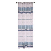 Firanka z kółkami TIRAS, 140x245 cm, kol.niebieski