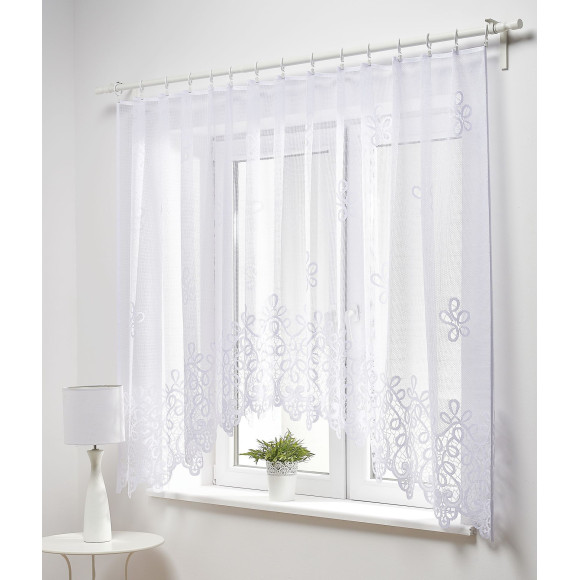 Firanka żakardowa ZENA, 300/150 cm, kol. biały
