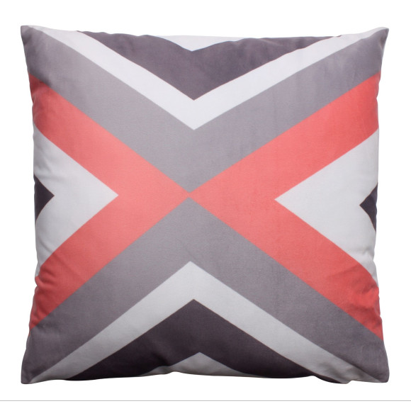 Poduszka CROSS rozm. 40x40 cm kol różowy