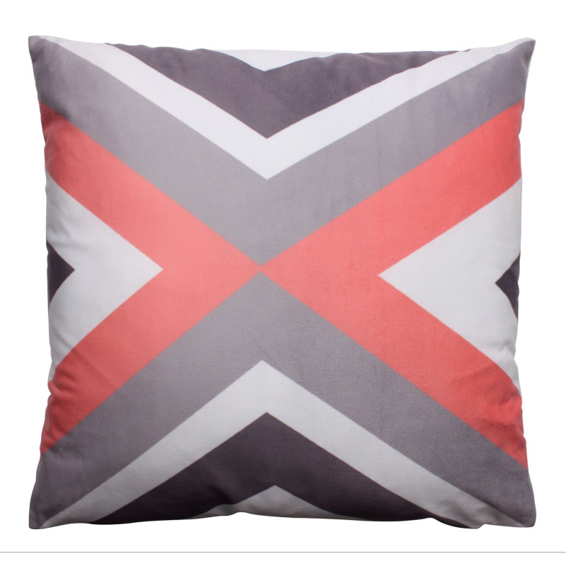 Poduszka CROSS rozm. 40x40 cm kol różowy