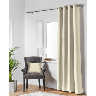 Zasł z kółkami BLACKOUT 140x250cm kol. jasny beż 2