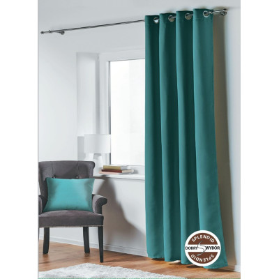 Zasł. z kólkami BLACKOUT 140x250cm, kol. morski 5