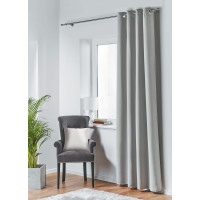 Zasł z kółkami BLACKOUT 140x260cm kol. szary 10