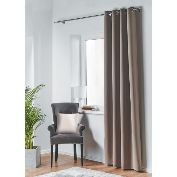 Zasł z kółkami BLACKOUT 140x260cm kol. taupe 4