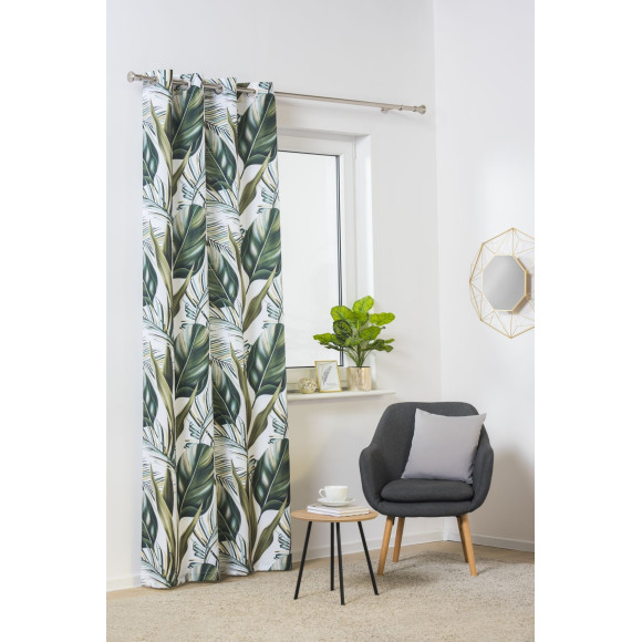 Zasłona z kółkami FIJI 140/260, kol. biały