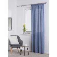 Zasłona FOCUS z taśmą 140x270 cm kol. niebieski