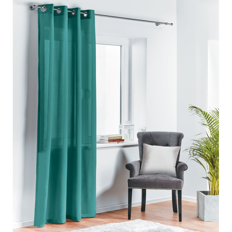 Zasł. z kółkami OXFORD 140/260 cm kolor c. morski