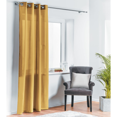 Zasł. z kółkami OXFORD 140/260 cm kolor musztarda