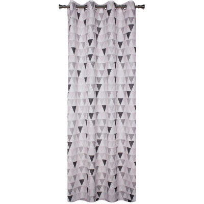 Zasł. z kółkami PICOS, 140x245cm, kol. pudrowy róż