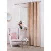 Zasłona z kółkami VELVET 140x250 cm, kol. beżowy